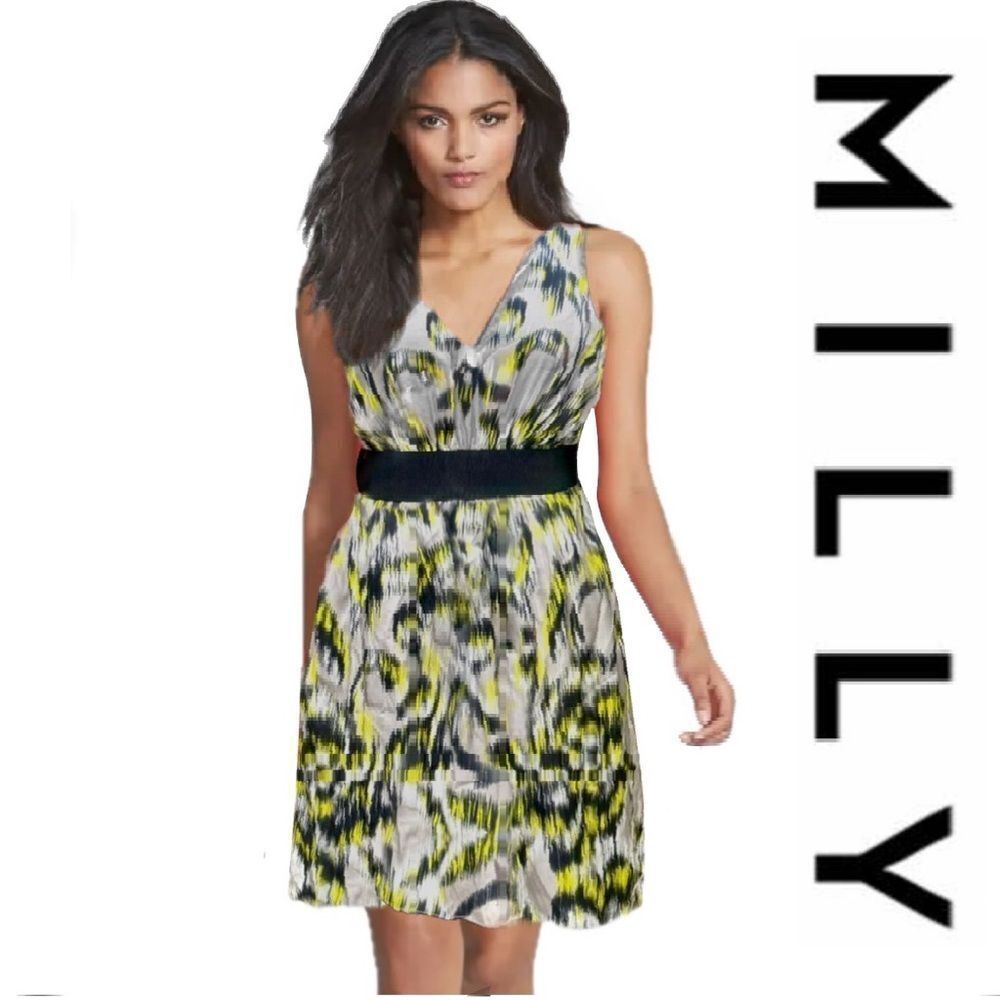 Milly A-Line Silk Dress